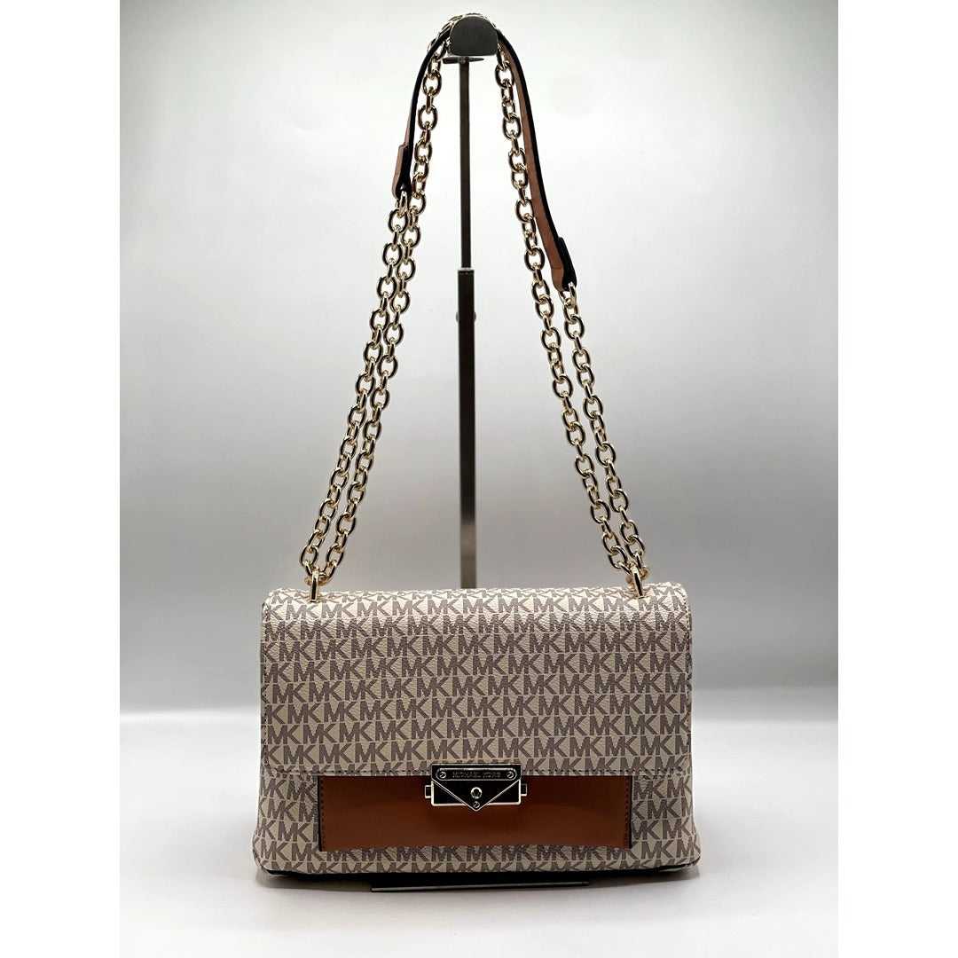 MICHAEL KORS CECE MEDIUM LOGO SHOULDER BAG