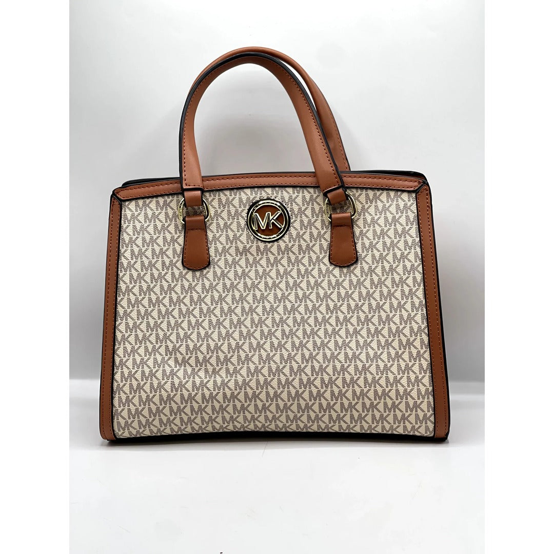 MICHAEL KORS MEDIUM CHANTAL LOGO SATCHEL BAG