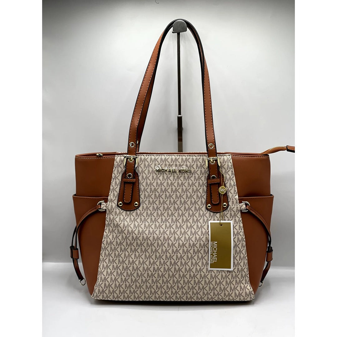 MICHAEL KORS VOYAGER TOTE MK SIGNATURE BAG