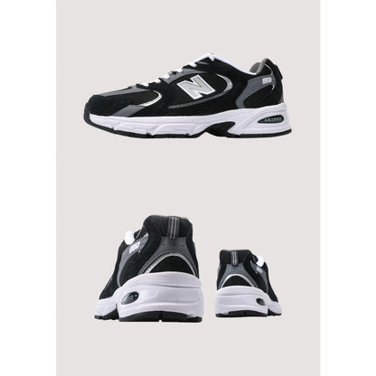 NEW BALANCE 530 BLACK GREY-WHITE ABZORB RUNNING SHOES