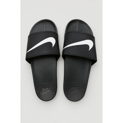NIKE ALL BLACK-WHITE TICK REBELLION ADELIDE SLIDE