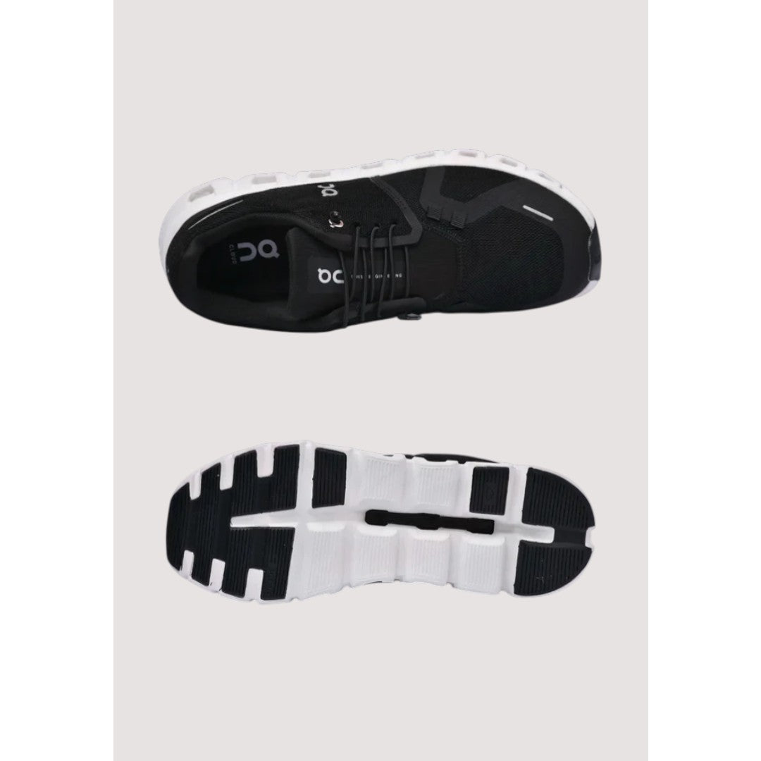 ON CLOUD 6 BLACK WHITE RUNNING SHOES