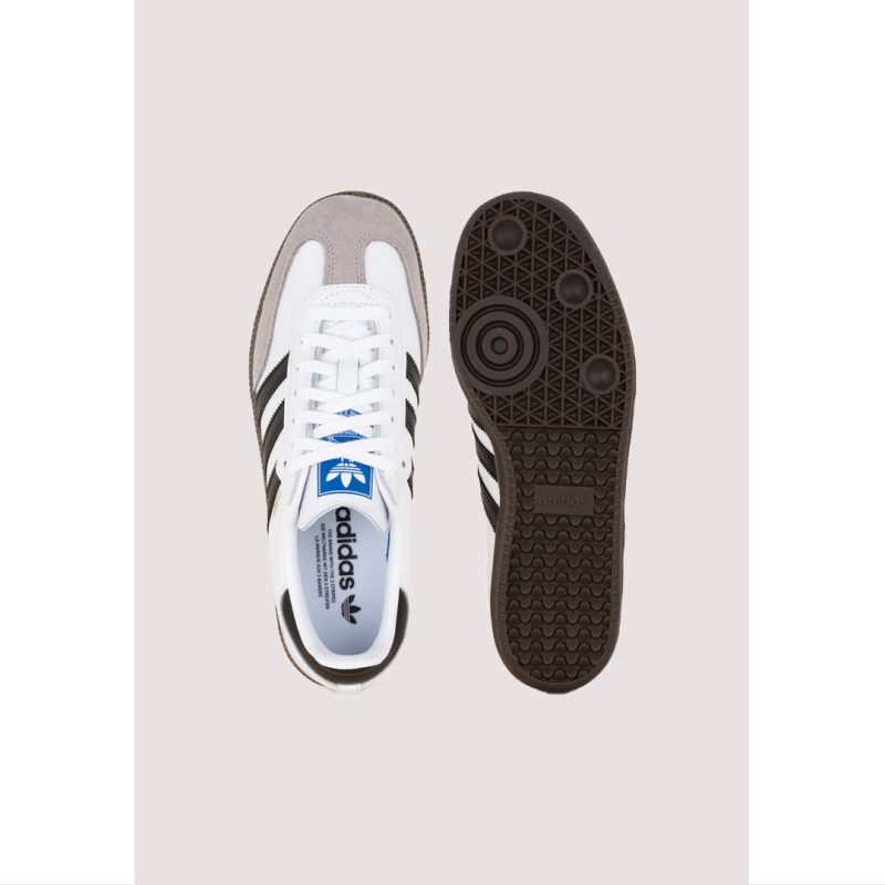 ADIDAS SAMBA OG WOMENS WHITE-BLACK STRIPE SHOES