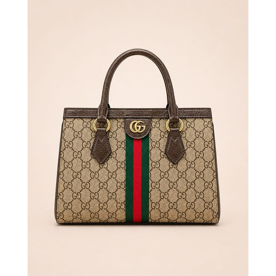 GUCCI OPHIDIA GG SIGNATURE CANVAS TOTE BAG