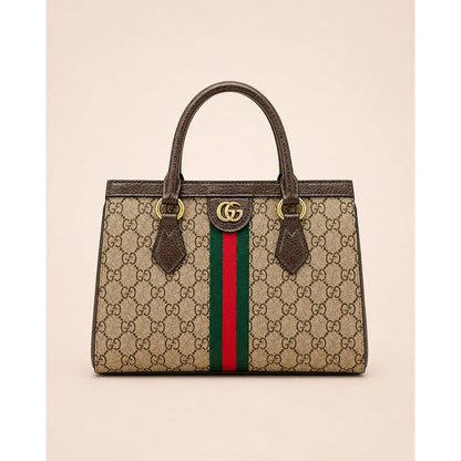 GUCCI OPHIDIA GG SIGNATURE CANVAS TOTE BAG