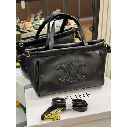 CELINE SMALL CABAS DRAWSTRING CUIR TRIOMPHE