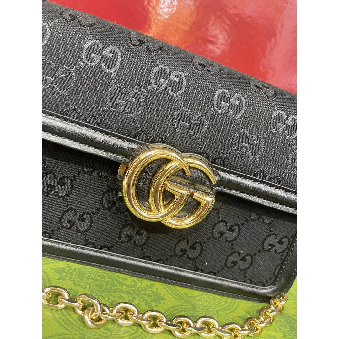 GUCCI GO SMALL GG CANVAS SHOULDER BAG