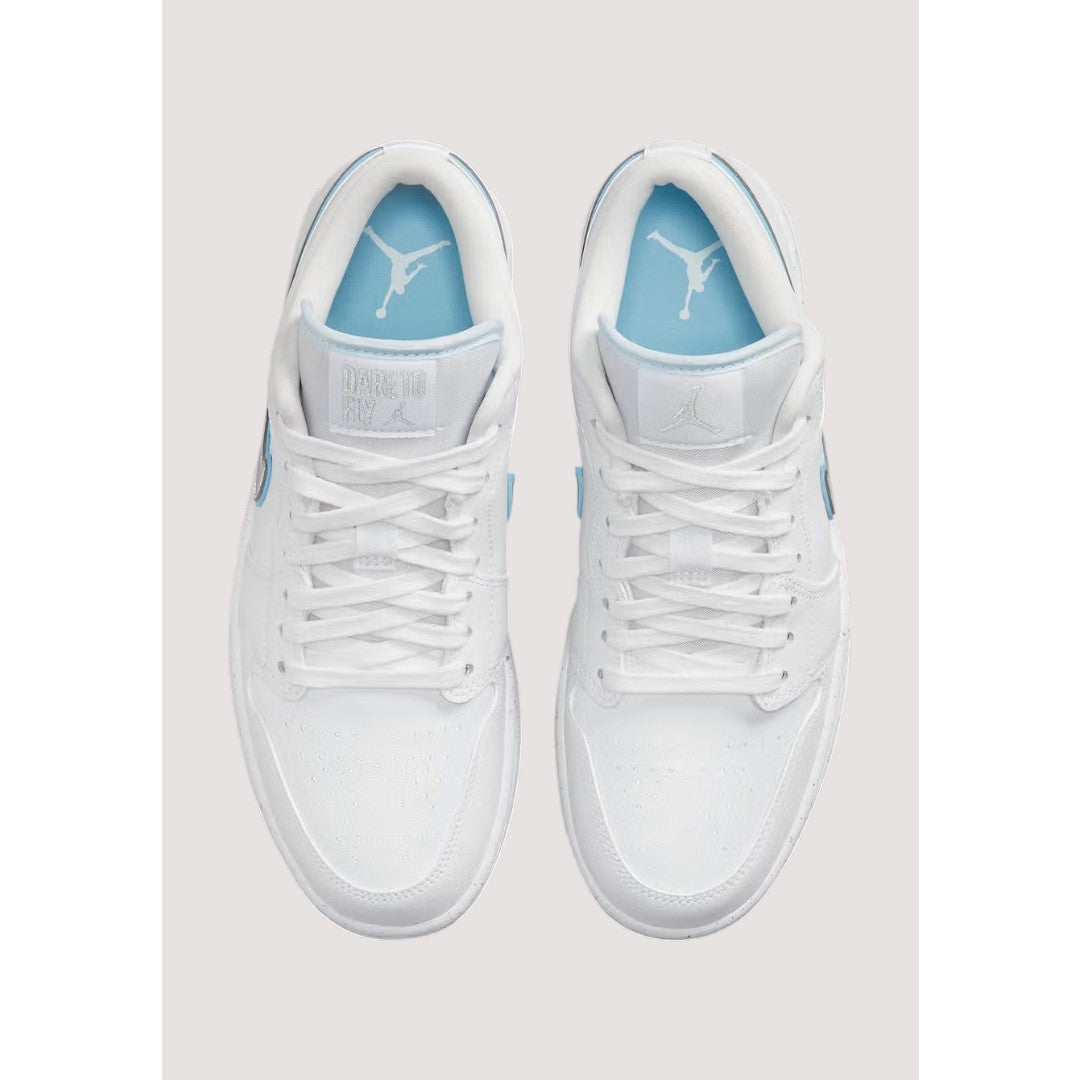 AIR JORDAN 1 LOW DARE TO FLY WHITE GREY REFLECTIVE