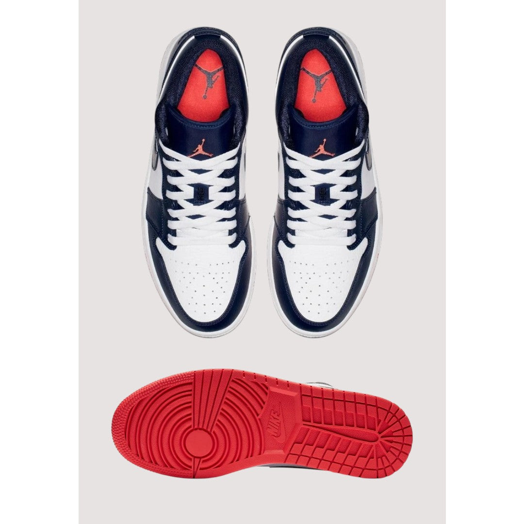 AIR JORDAN 1 LOW OBSIDIAN EMBER GLOW