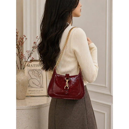 GUCCI JACKIE NOTTE MINI PATENT BAG