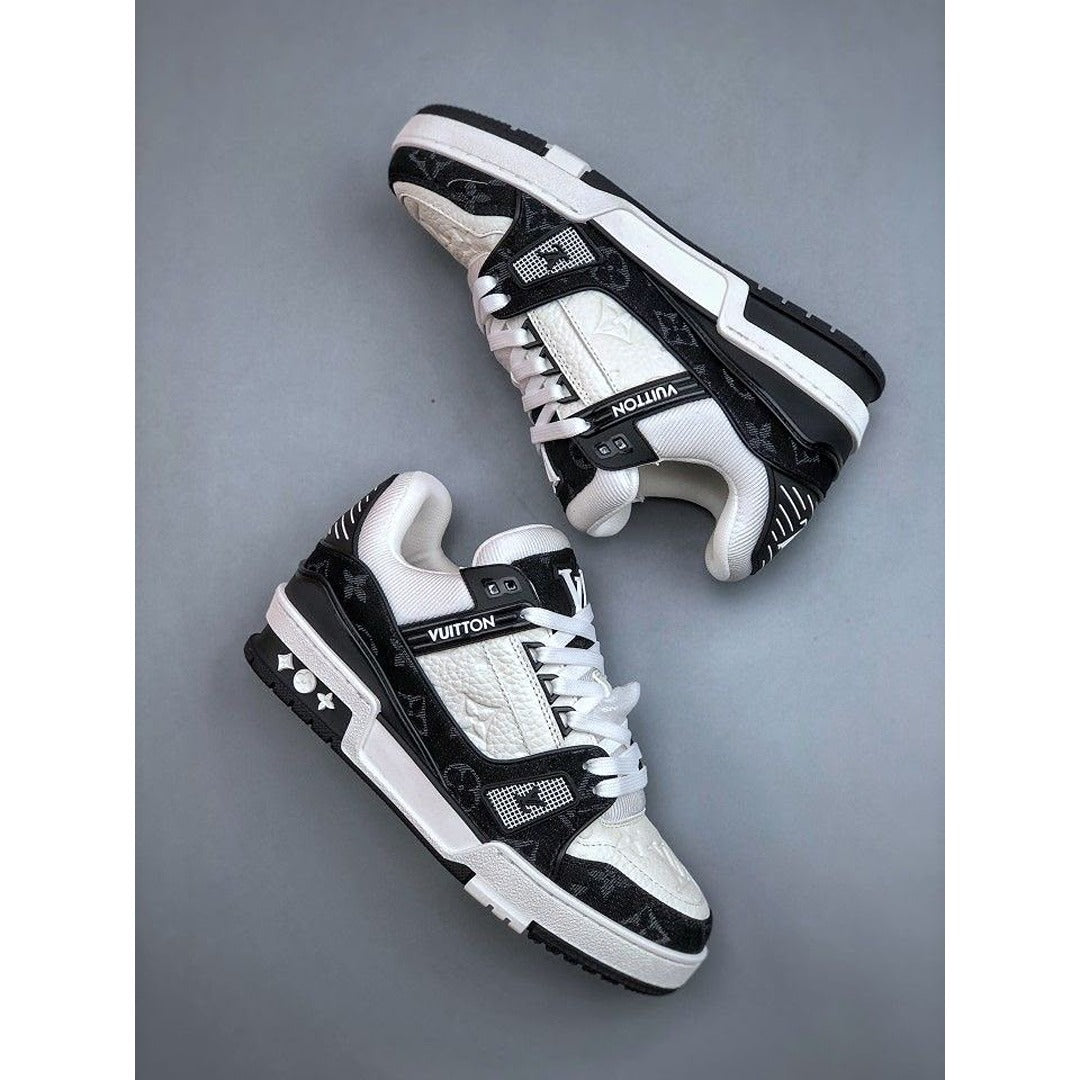 LOUIS VUITTON LV TRAINER BLACK WHITE