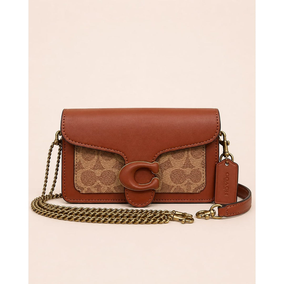 COACH TABBY CHAIN CLUTCH BAG
