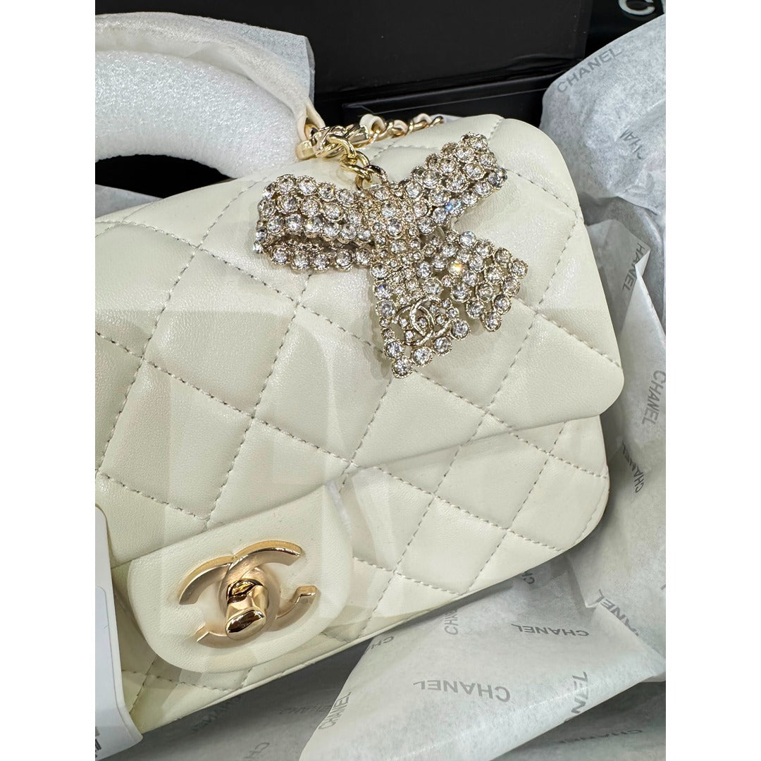 CHANEL MINI RECTANGULAR FLAP TOP HANDLE BAG