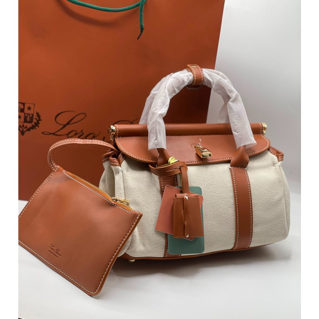 LORO PIANA CHARMS LOOM BAG L 25