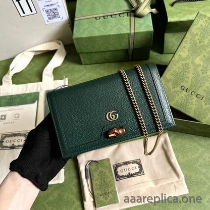 GUCCI DIANA GG MINI CHAIN CROSS BODY BAG