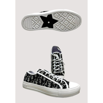 CHRISTIAN DIOR BLACK WHITE LOW TOP