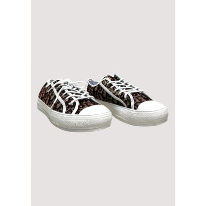 CHRISTIAN DIOR MAROON WHITE LOW TOP
