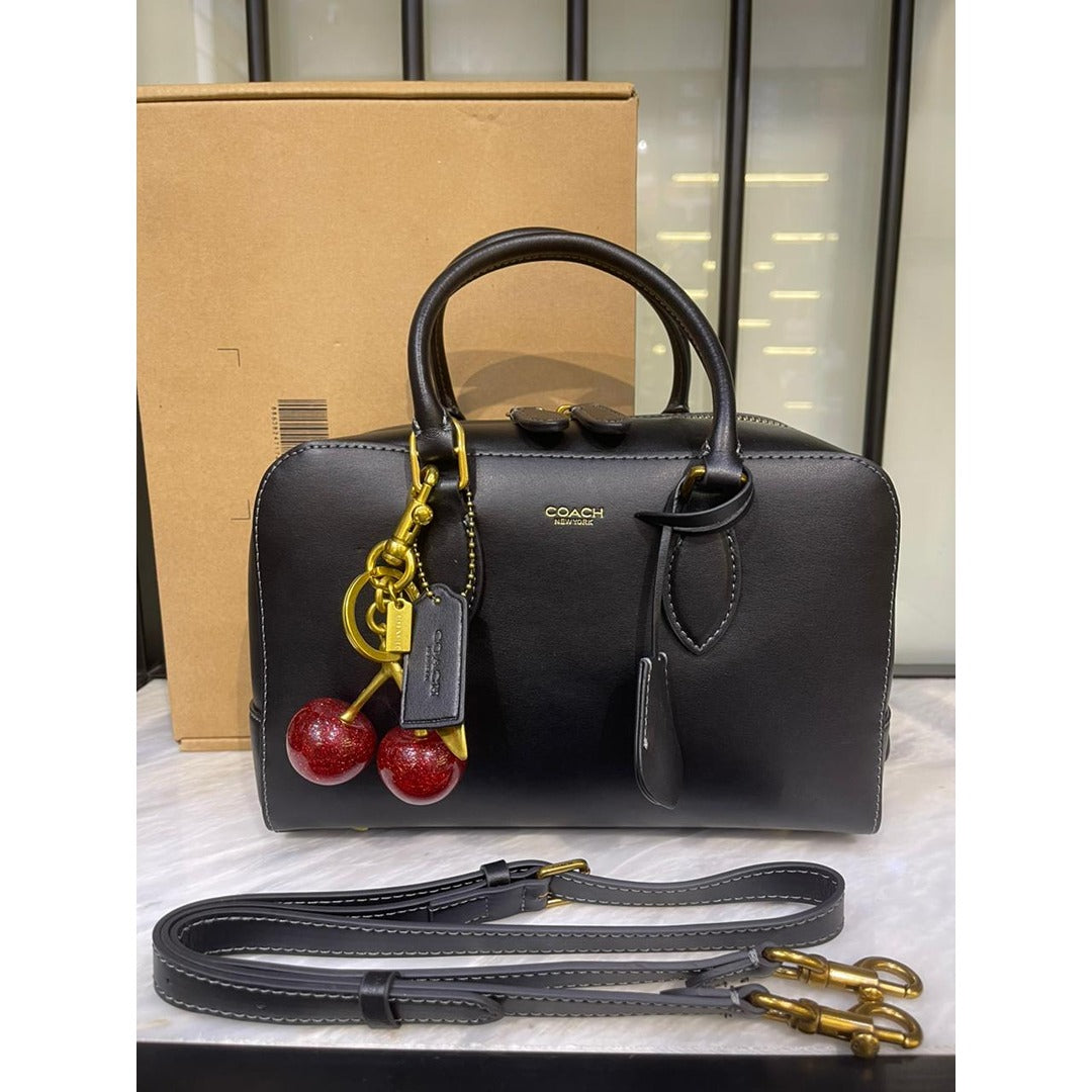 COACH BOWERY SATCHEL 24 HANDBAG WITH CHARM