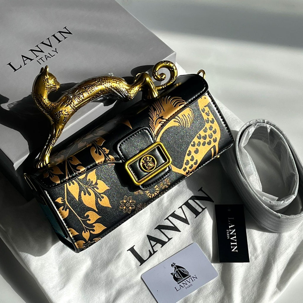 LANVIN PENCIL CAT MATTE HANDLE BAG