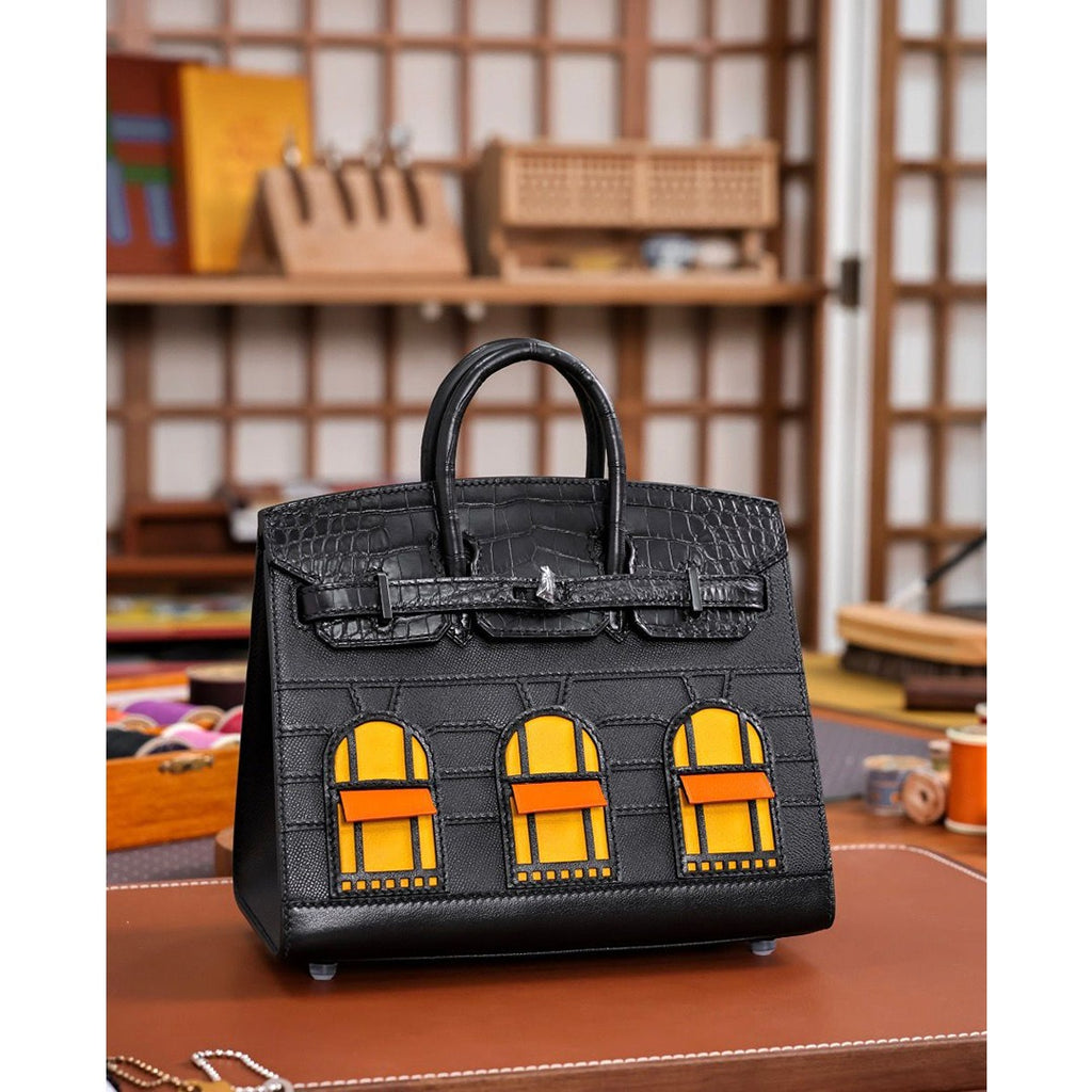 HERMES BIRKIN FAUBOURG SELLIER BLACK LIMITED EDITION