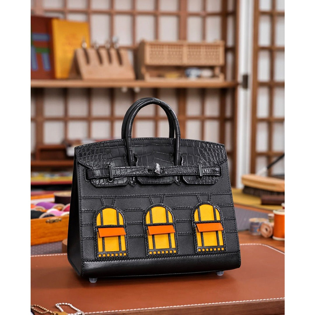 HERMES BIRKIN FAUBOURG SELLIER BLACK LIMITED EDITION