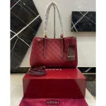 GUCCI GG EMBLEM LARGE TOTE BAG