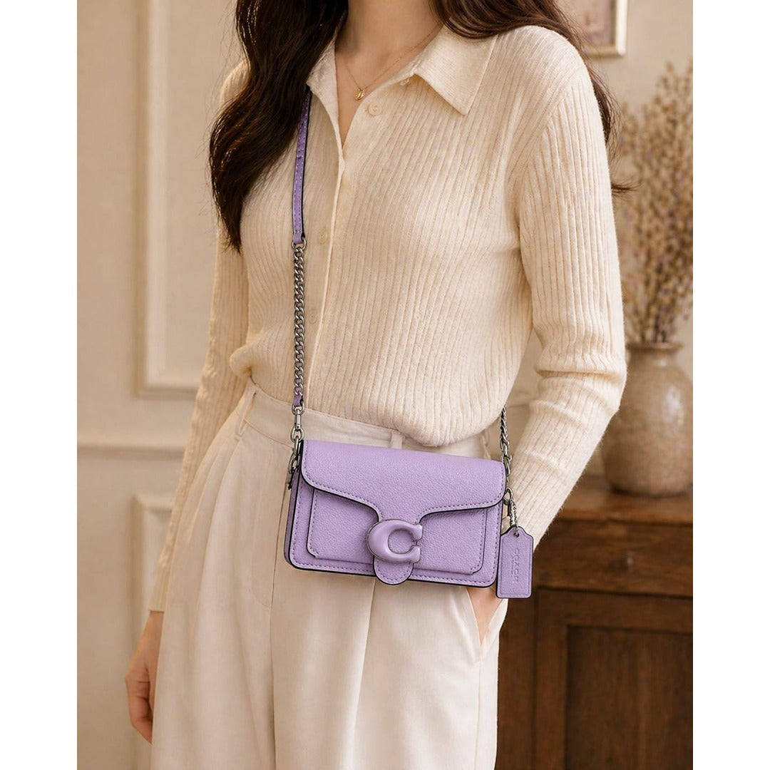 COACH TABBY CHAIN CLUTCH BAG