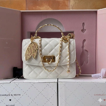 CHARLES & KEITH CRESSIDA QUILTED TOP HANDLE BAG QIXI GIFT SET