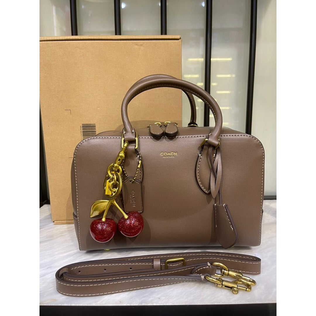 COACH BOWERY SATCHEL 24 HANDBAG WITH CHARM