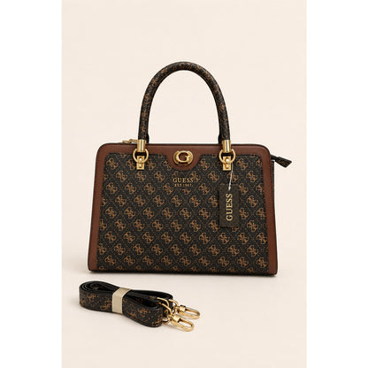 GUESS IZZY 4G LOGO SATCHEL BAG