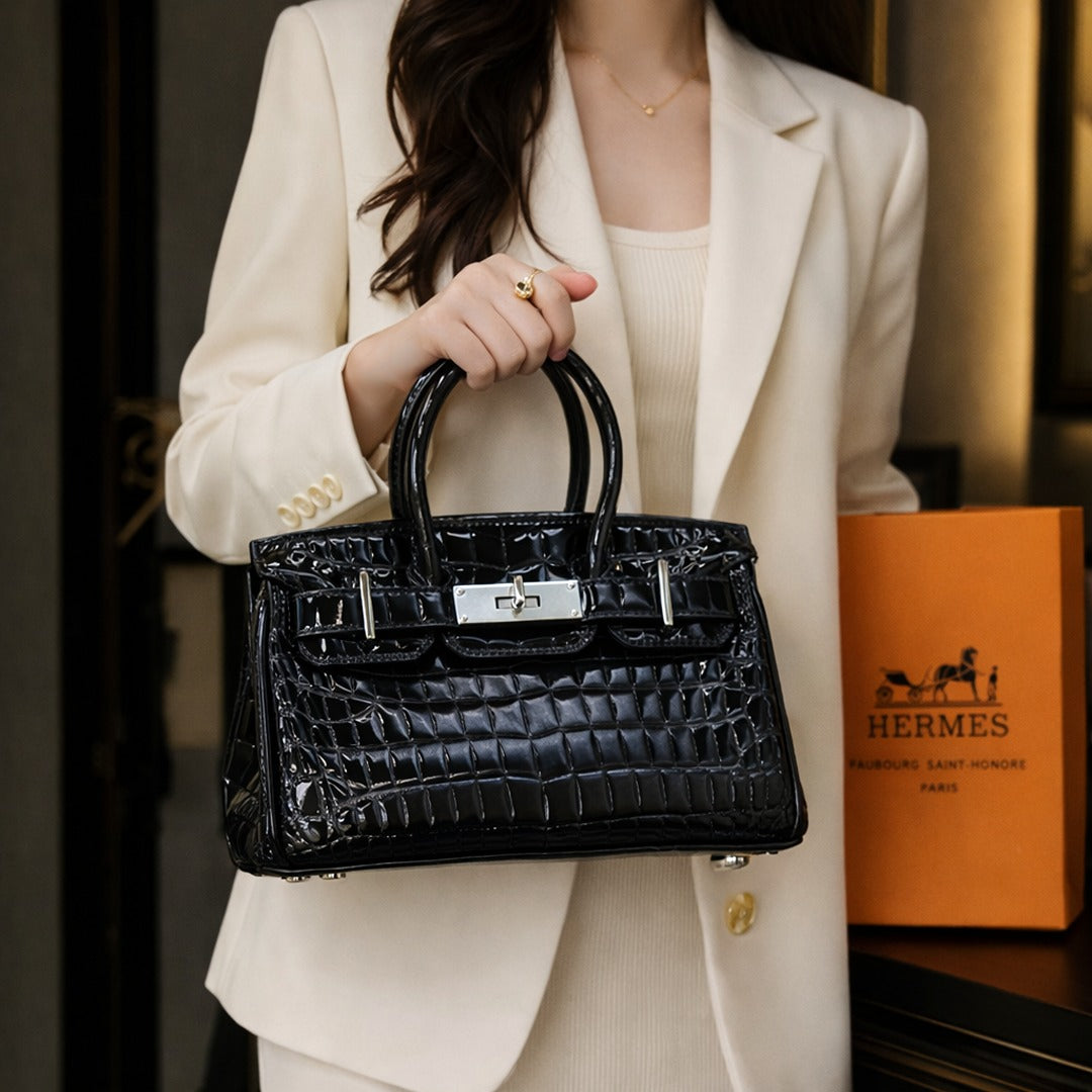 HERMES CROCODILE HANDBAG