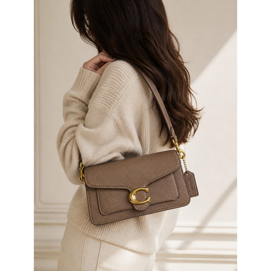 COACH TABBY 20 CHOCOLATE BROWN SHOULDER BAG