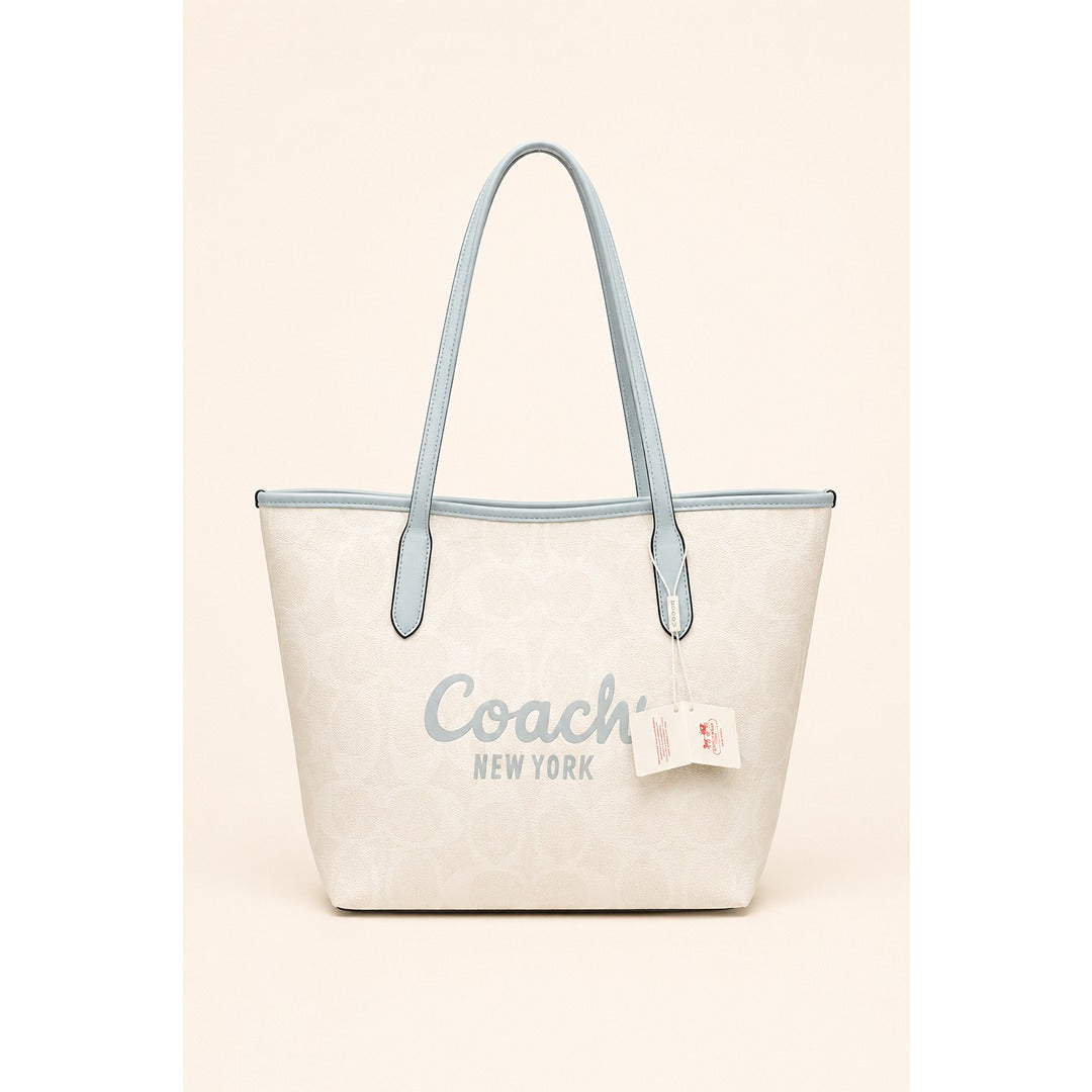 COACH CITY TOTE SIGNATURE CANVAS BAG