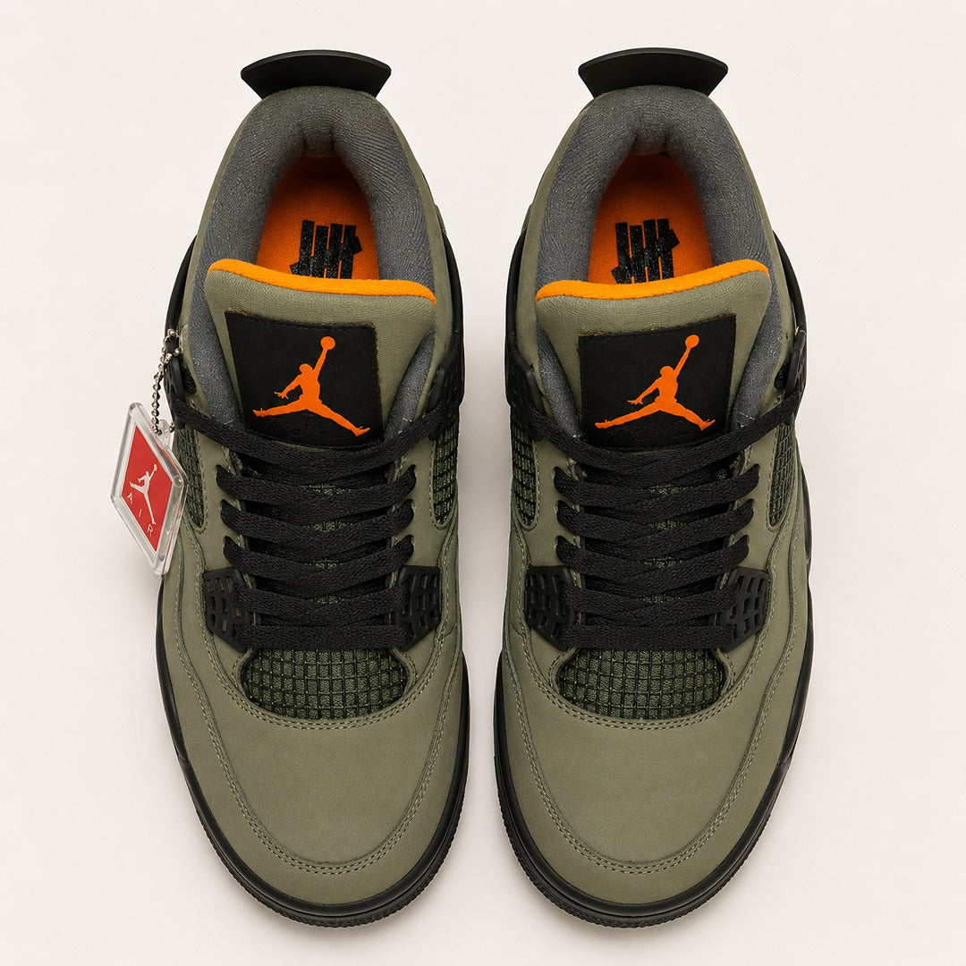 NIKE AIR JORDAN RETRO 4 OLIVE GREEN SHOES