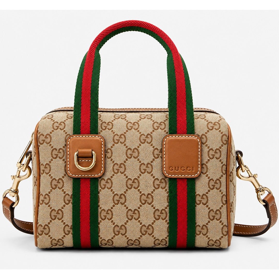 GUCCI MINI GG CANVAS TOP HANDBAG