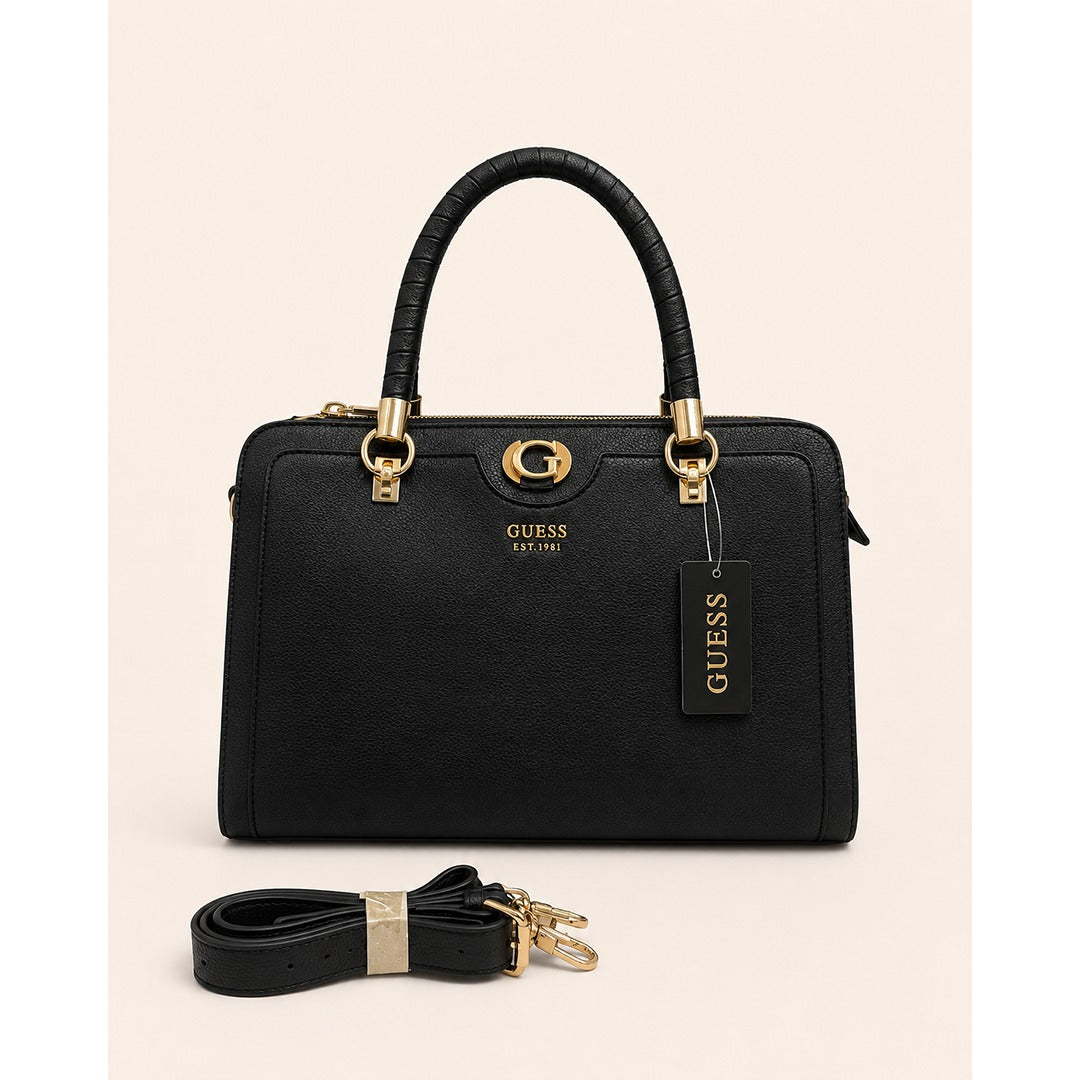 GUESS IZZY 4G LOGO SATCHEL BAG