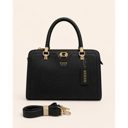 GUESS IZZY 4G LOGO SATCHEL BAG