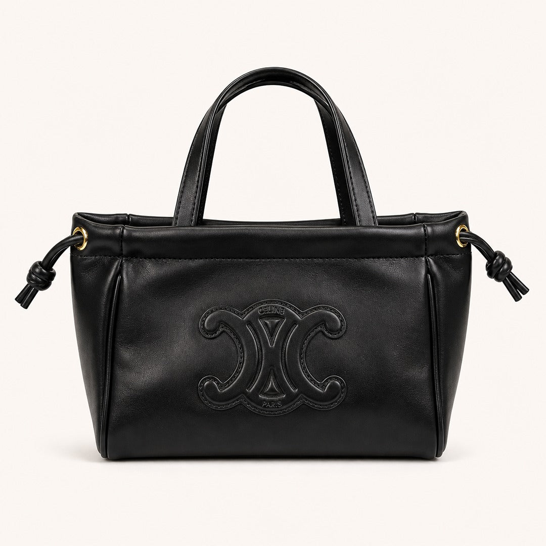CELINE SMALL CABAS DRAWSTRING CUIR TRIOMPHE
