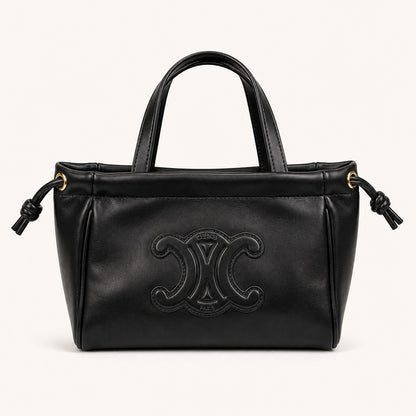 CELINE SMALL CABAS DRAWSTRING CUIR TRIOMPHE