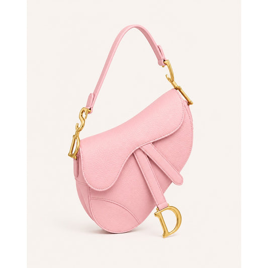 CHRISTIAN DIOR SADDLE LEATHER MINI HANDBAG