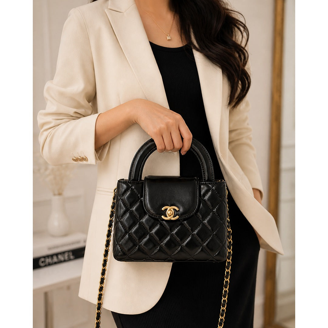 CHANEL KELLY MINI FLAP BAG TOP HANDLE