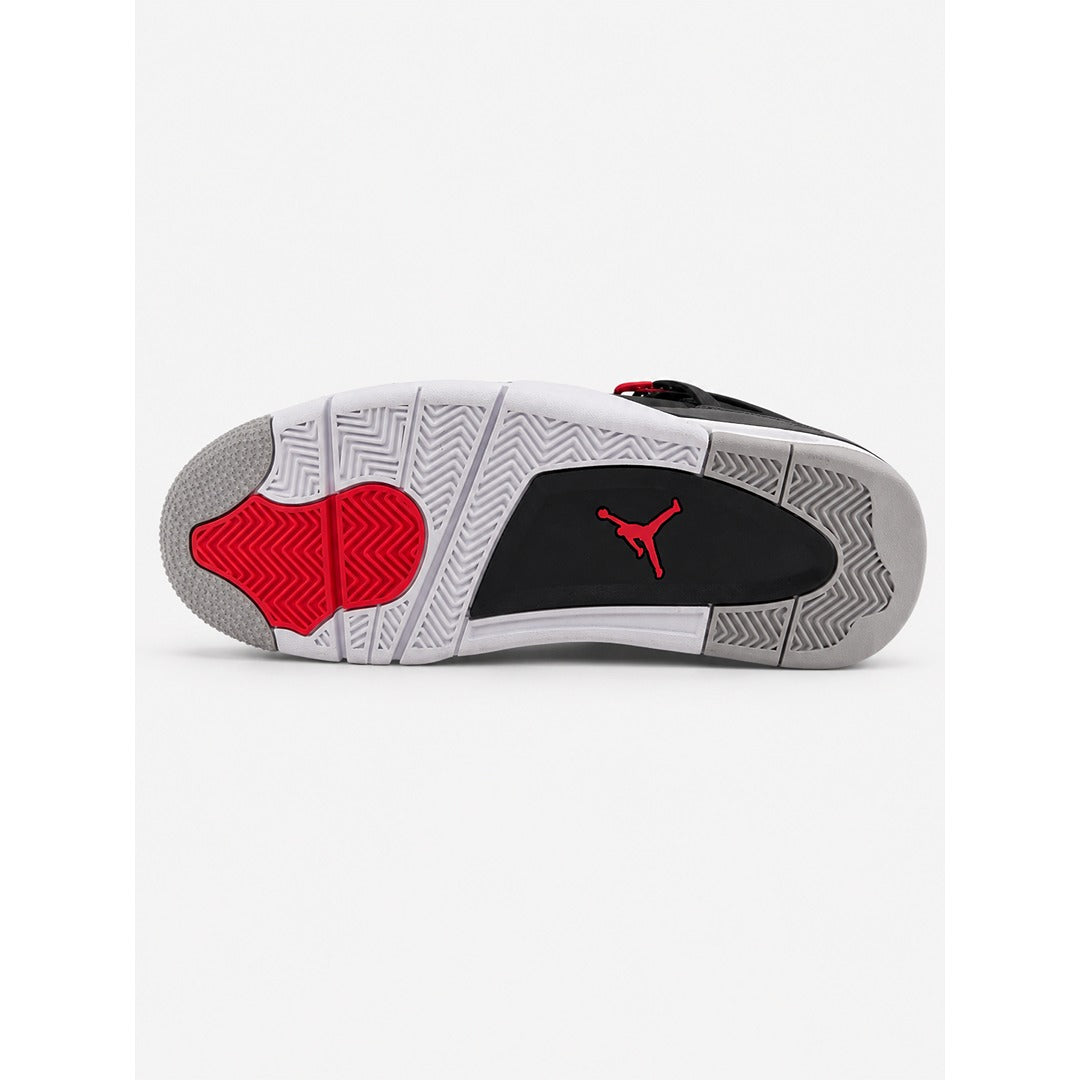 NIKE AIR JORDAN RETRO 4 GREY RED SHOES