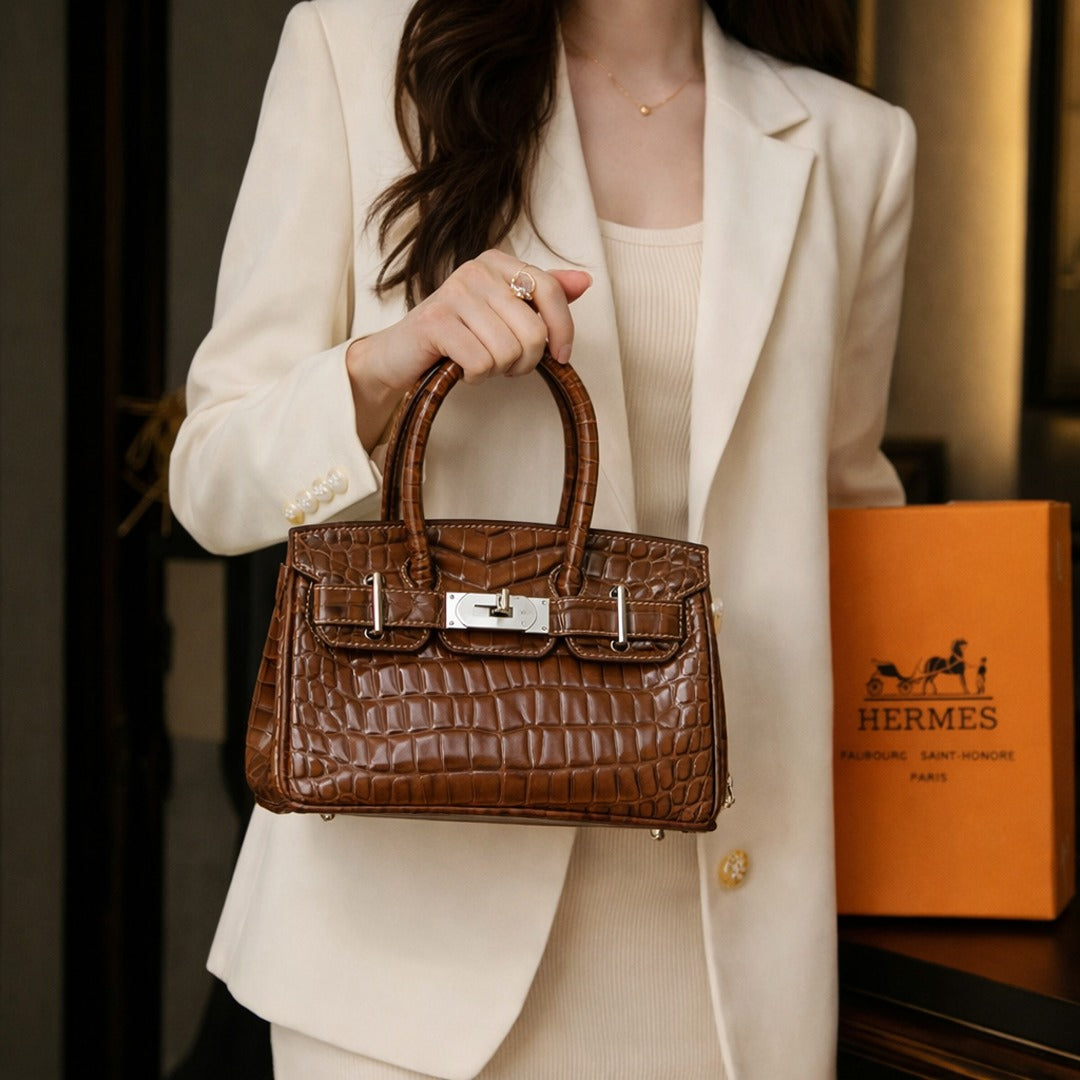 HERMES CROCODILE HANDBAG