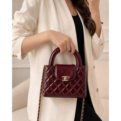 CHANEL KELLY MINI FLAP BAG TOP HANDLE