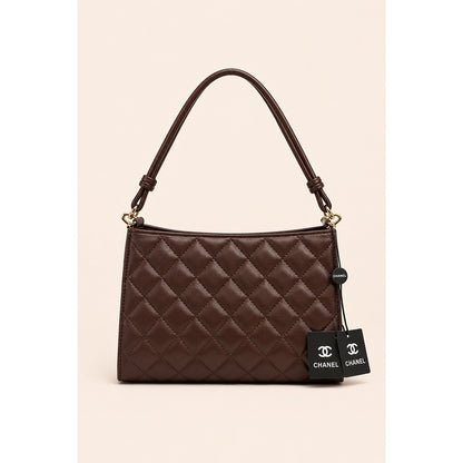 CHANEL QUILTED HOBO LEATHER BAG