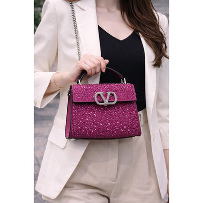 VALENTINO GARAVANI V SLINING CRYSTAL MINI BAG