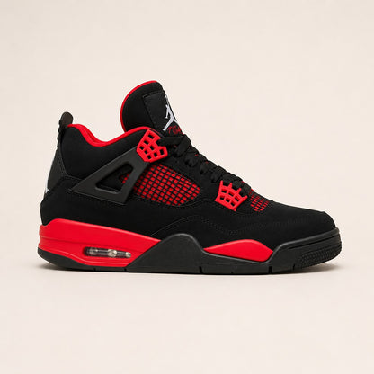 NIKE AIR JORDAN RETRO 4 THUNDER RED BLACK