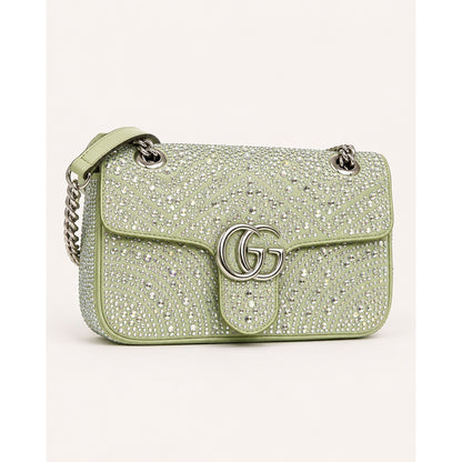 GUCCI GG MARMONT CRYSTAL SHOULDER BAG