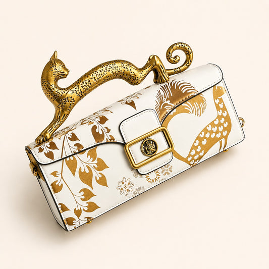 LANVIN PENCIL CAT MATTE HANDLE BAG