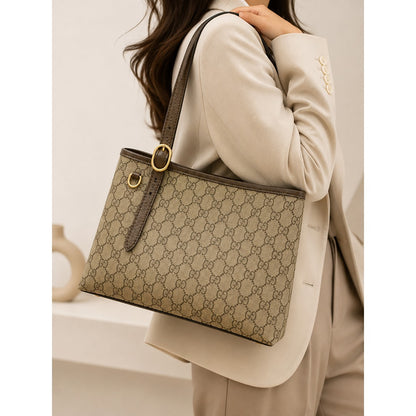 GUCCI GG EMBLEM LARGE TOTE BAG